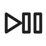 Video Play Pause SVG Icon